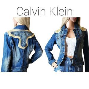Calvin Klein Choice Embellished Denim Jacket